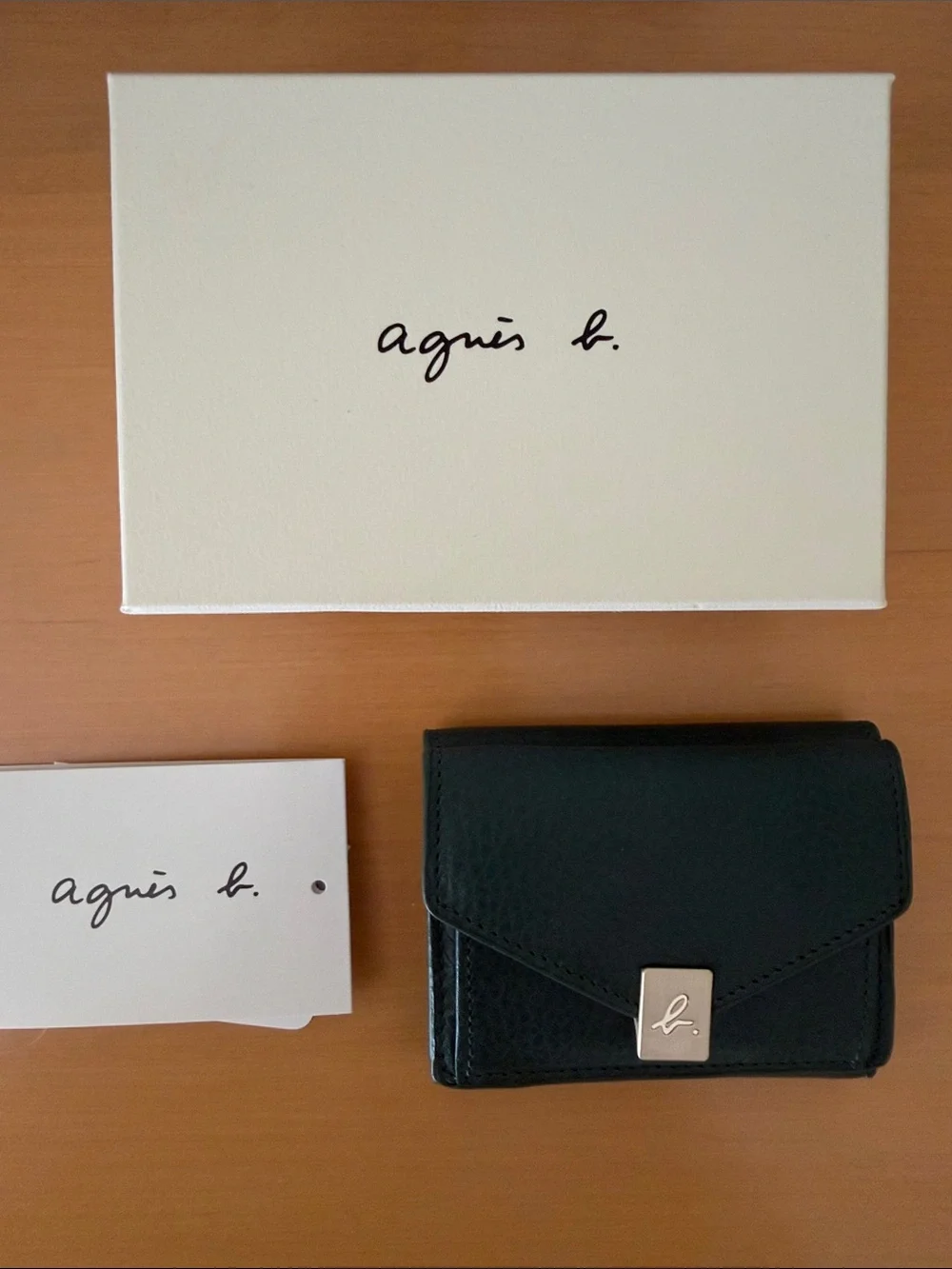 Agnes B tri-fold wallet